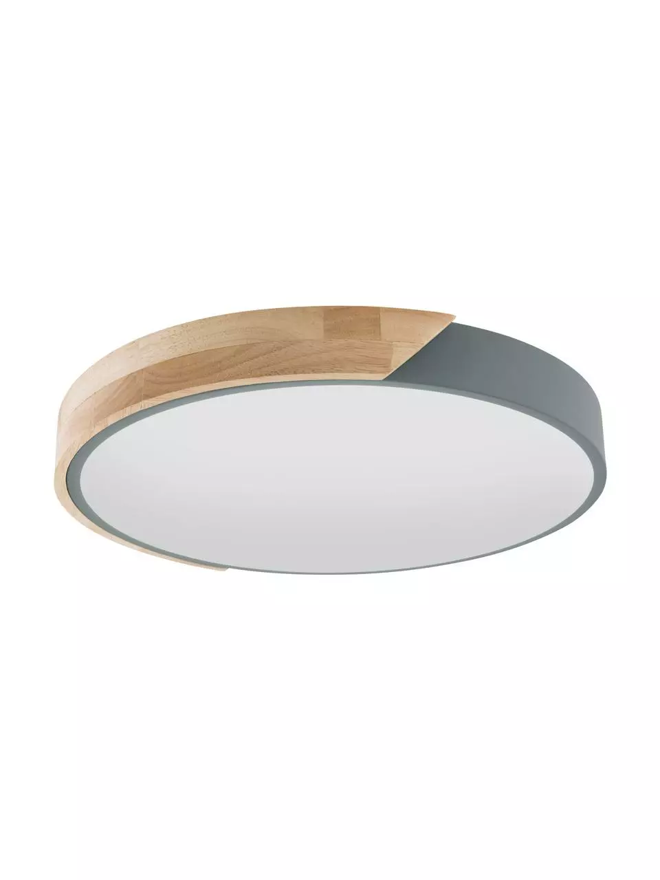 Kleine LED-Deckenleuchte Benoa mit Holzdekor, Ø 30 x H 5 cm 3 Kleine LED-Deckenleuchte Benoa mit Holzdekor, Ø 30 x H 5 cm