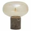Westwing Collection Kleine Nachttischlampe Alma mit Marmorfu&szlig;, Ø 23 x H 24 cm -Leuchten Verkaufsladen Kleine Nachttischlampe Alma mit Marmorfuss