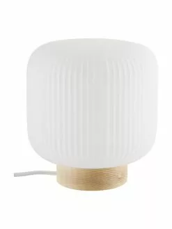 Nordlux Kleine Nachttischlampe Milford im Skandi-Style, Ø 20 x H 21 cm