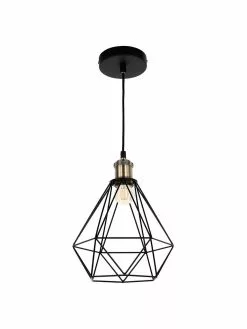 Westwing Collection Kleine Pendelleuchte Agnes im Industrial-Style, Ø 21 x H 22 cm -Leuchten Verkaufsladen Kleine Pendelleuchte Agnes im Industrial Style 3