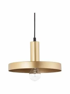 Kleine Pendelleuchte Garni in Goldfarben, Ø 25 x H 15 cm