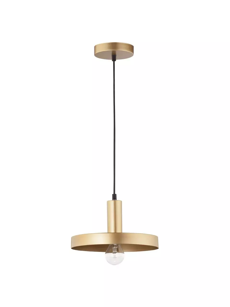 Kleine Pendelleuchte Garni in Goldfarben, Ø 25 x H 15 cm 6 Kleine Pendelleuchte Garni in Goldfarben, Ø 25 x H 15 cm – Bild 4