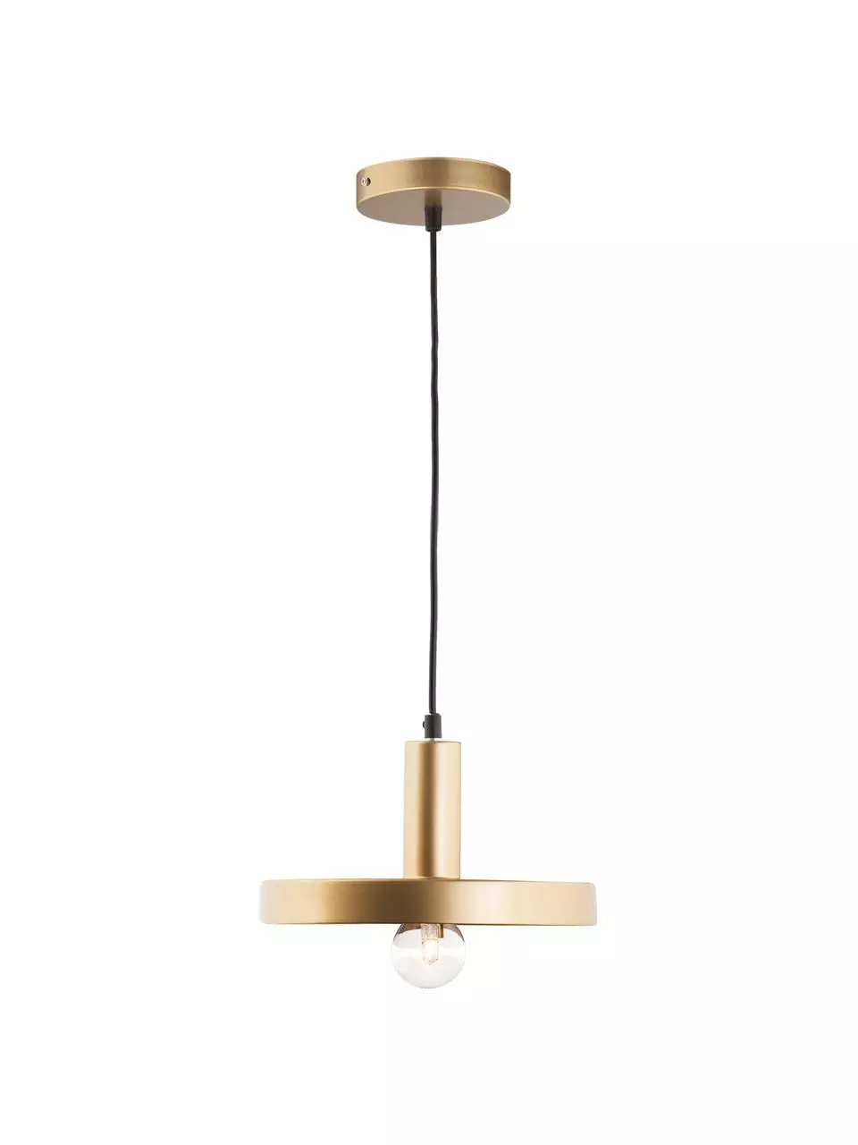 Kleine Pendelleuchte Garni in Goldfarben, Ø 25 x H 15 cm 7 Kleine Pendelleuchte Garni in Goldfarben, Ø 25 x H 15 cm – Bild 5