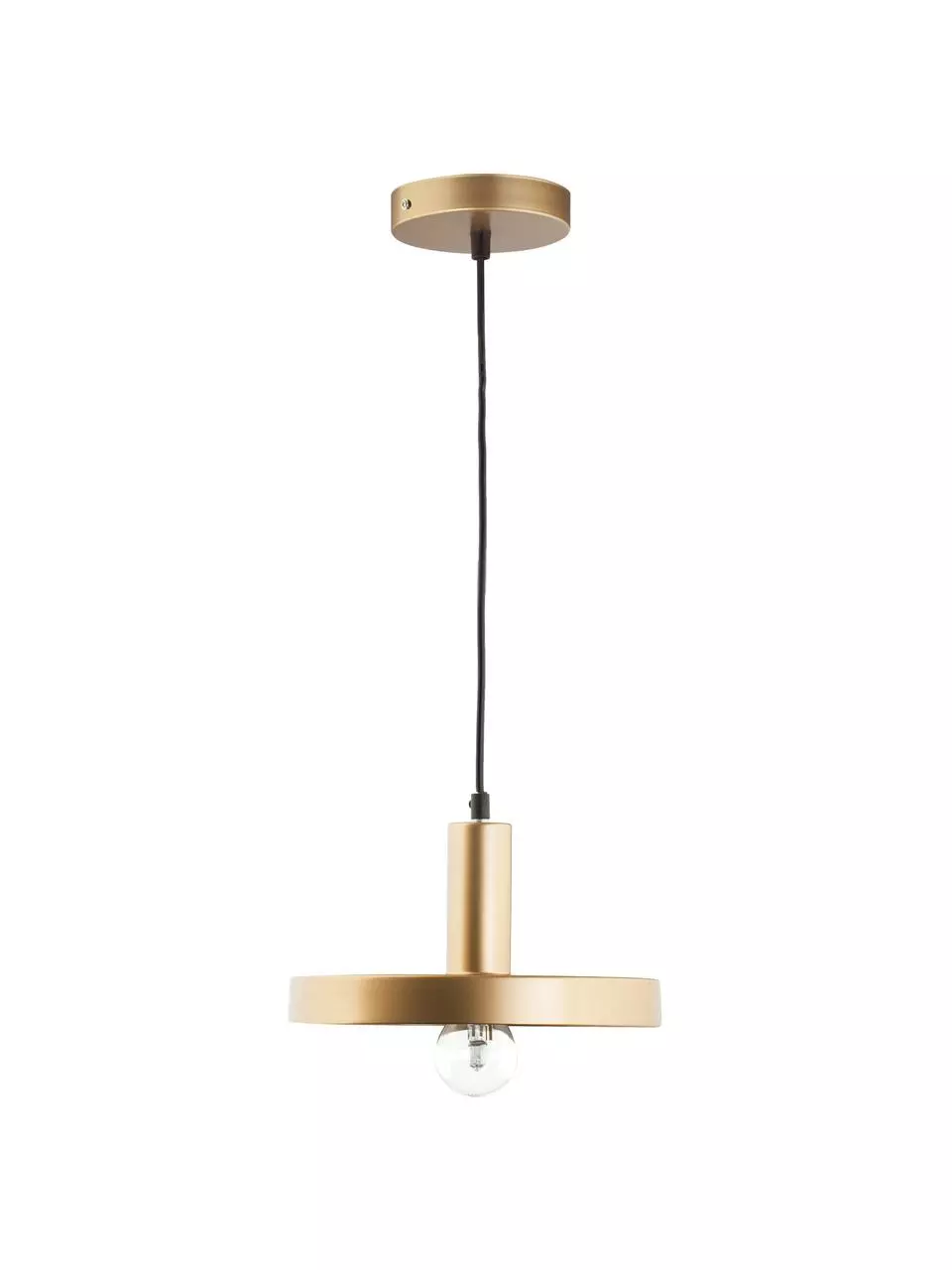 Kleine Pendelleuchte Garni in Goldfarben, Ø 25 x H 15 cm 8 Kleine Pendelleuchte Garni in Goldfarben, Ø 25 x H 15 cm – Bild 6