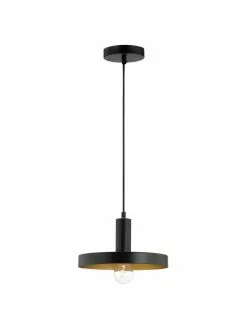 Kleine Pendelleuchte Garni in Schwarz, Ø 25 x H 15 cm 10 Kleine Pendelleuchte Garni in Schwarz, Ø 25 x H 15 cm -Leuchten Verkaufsladen Kleine Pendelleuchte Garni in Schwarz 2