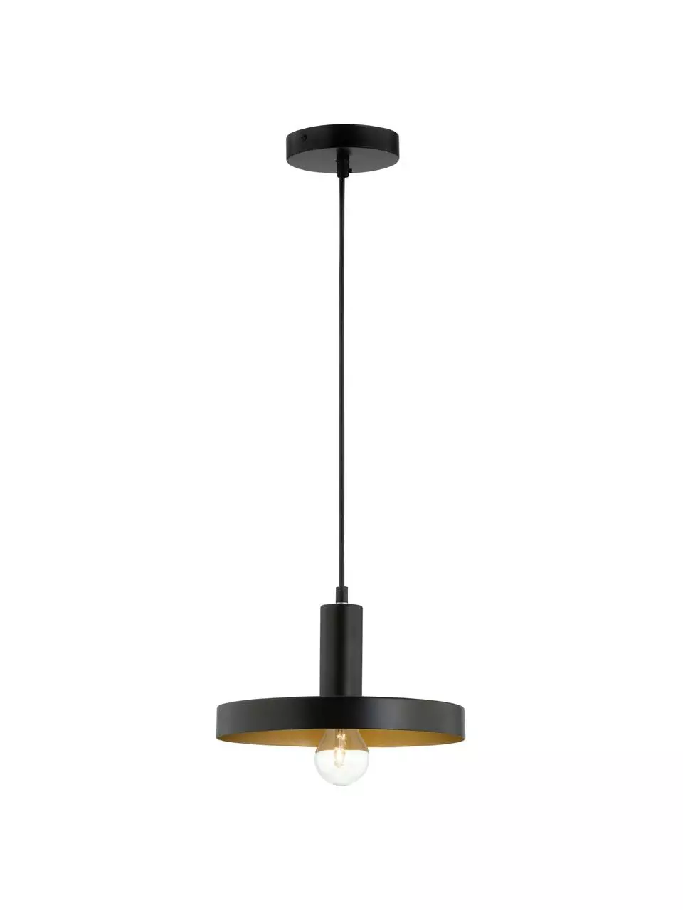 Kleine Pendelleuchte Garni in Schwarz, Ø 25 x H 15 cm 5 Kleine Pendelleuchte Garni in Schwarz, Ø 25 x H 15 cm – Bild 3