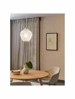 Westwing Collection Kleine Pendelleuchte Lee aus Glas, Ø 27 x H 33 cm -Leuchten Verkaufsladen Kleine Pendelleuchte Lee aus Glas 8