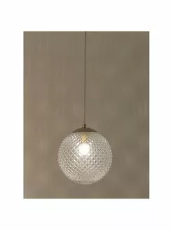 Westwing Collection Kleine Pendelleuchte Lorna aus Glas, Ø 25 cm -Leuchten Verkaufsladen Kleine Pendelleuchte Lorna aus Glas 10