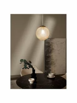 Westwing Collection Kleine Pendelleuchte Lorna aus Glas, Ø 25 cm -Leuchten Verkaufsladen Kleine Pendelleuchte Lorna aus Glas 14