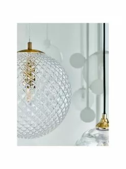 Westwing Collection Kleine Pendelleuchte Lorna aus Glas, Ø 25 cm -Leuchten Verkaufsladen Kleine Pendelleuchte Lorna aus Glas 7
