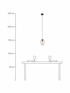 Kleine Pendelleuchte Sage in Kupfer, Ø 17 x H 21 cm -Leuchten Verkaufsladen Kleine Pendelleuchte Sage in Kupfer 2