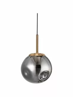 Kleine Pendelleuchte Spada aus Glas, Ø 15 x H 28 cm