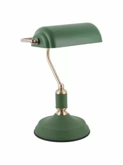 Kleine Retro-Schreibtischlampe Bank aus Metall, B 27 x H 34 cmNur noch wenige verfügbar -Leuchten Verkaufsladen Kleine Retro Schreibtischlampe Bank aus Metall 3