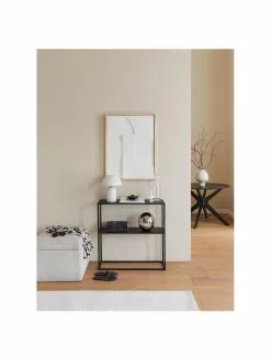 Westwing Collection Kleine Retro-Tischlampe Walter in Weiß, Ø 25 x H 33 cm -Leuchten Verkaufsladen Kleine Retro Tischlampe Walter in Weiss 2