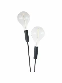 Kleine Stehlampe Twint in Schwarz, Ø 25 x H 137 cm -Leuchten Verkaufsladen Kleine Stehlampe Twint in Schwarz 3