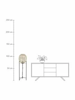 Westwing Collection Kleine Stehlampe Wasa aus Rattan, Ø 34 x H 110 cm -Leuchten Verkaufsladen Kleine Stehlampe Wasa aus Rattan 4
