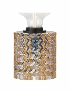 Nordlux Kleine Tischlampe Hollywood aus Glas, Ø 11 x H 13 cm -Leuchten Verkaufsladen Kleine Tischlampe Hollywood aus Glas 3