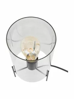 Westwing Collection Kleine Tischlampe Laurel aus farbigem Glas, Ø 14 x H 28 cm -Leuchten Verkaufsladen Kleine Tischlampe Laurel aus farbigem Glas 11