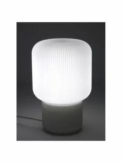 Westwing Collection Kleine Tischlampe Marlon aus Glas, Ø 15 x H 23 cm -Leuchten Verkaufsladen Kleine Tischlampe Marlon aus Glas 3