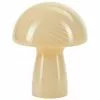 Bahne Kleine Tischlampe Mushroom aus Glas&nbsp;in Gelb, Ø 19 x H 23 cm -Leuchten Verkaufsladen Kleine Tischlampe Mushroom aus Glas in Gelb