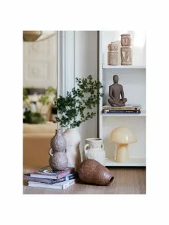 Bahne Kleine Tischlampe Mushroom aus Glas&nbsp;in Gelb, Ø 19 x H 23 cm -Leuchten Verkaufsladen Kleine Tischlampe Mushroom aus Glas in Gelb 3