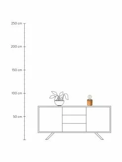 Kleine Tischlampe Trabo aus Kiefernholz, Ø 12 x H 10 cm -Leuchten Verkaufsladen Kleine Tischlampe Trabo aus Kiefernholz 2