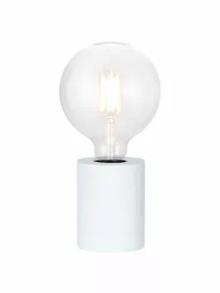 Kleine Tischlampe Tub aus Holz, Ø 8 x H 10 cm