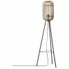 Kleine Tripod Stehlampe Woodrow aus Rattan, Ø 45 x H 130 cmNur noch 1 Artikel verfügbar -Leuchten Verkaufsladen Kleine Tripod Stehlampe Woodrow aus Rattan