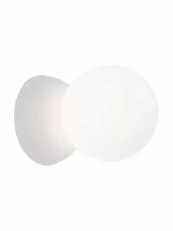 Kleine Wand- und Deckenleuchte Zero aus Glas und Beton, Ø 10 x T 14 cm -Leuchten Verkaufsladen Kleine Wand und Deckenleuchte Zero aus Glas und Beton 3