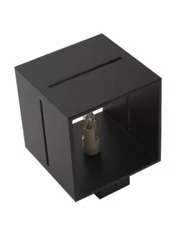 Kleine Wandleuchte Lorum in Schwarz, B 10 x H 10 cm -Leuchten Verkaufsladen Kleine Wandleuchte Lorum in Schwarz 5