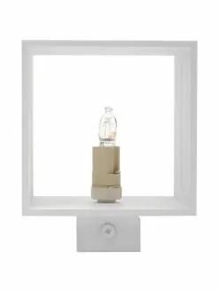 Kleine Wandleuchte Lorum in Wei&szlig;, B 10 x H 10 cmNur noch 1 Artikel verfügbar -Leuchten Verkaufsladen Kleine Wandleuchte Lorum in Weiss 5