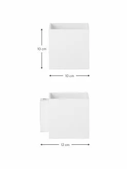 Kleine Wandleuchte Quad in Weiß, B 10 x H 10 cm 10 Kleine Wandleuchte Quad in Weiß, B 10 x H 10 cm -Leuchten Verkaufsladen Kleine Wandleuchte Quad in Weiss 2