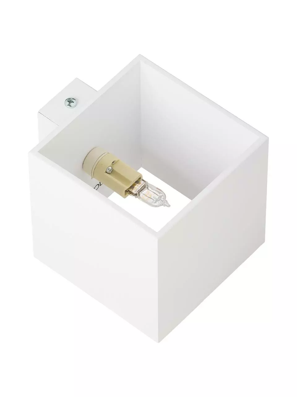 Kleine Wandleuchte Quad in Weiß, B 10 x H 10 cm 8 Kleine Wandleuchte Quad in Weiß, B 10 x H 10 cm – Bild 6