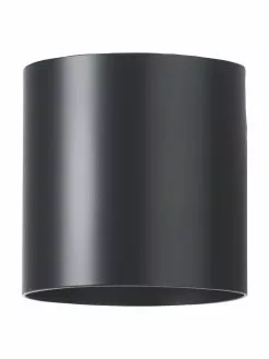 Kleine Wandleuchte Roda in Schwarz, B 10 x H 10 cm