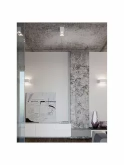 Kleiner Deckenstrahler Geo in Wei&szlig;, B 20 x H 10 cm -Leuchten Verkaufsladen Kleiner Deckenstrahler Geo in Weiss 5