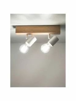 Kleiner Deckenstrahler Townshend aus Holz, B 30 x H 13 cm -Leuchten Verkaufsladen Kleiner Deckenstrahler Townshend aus Holz 9