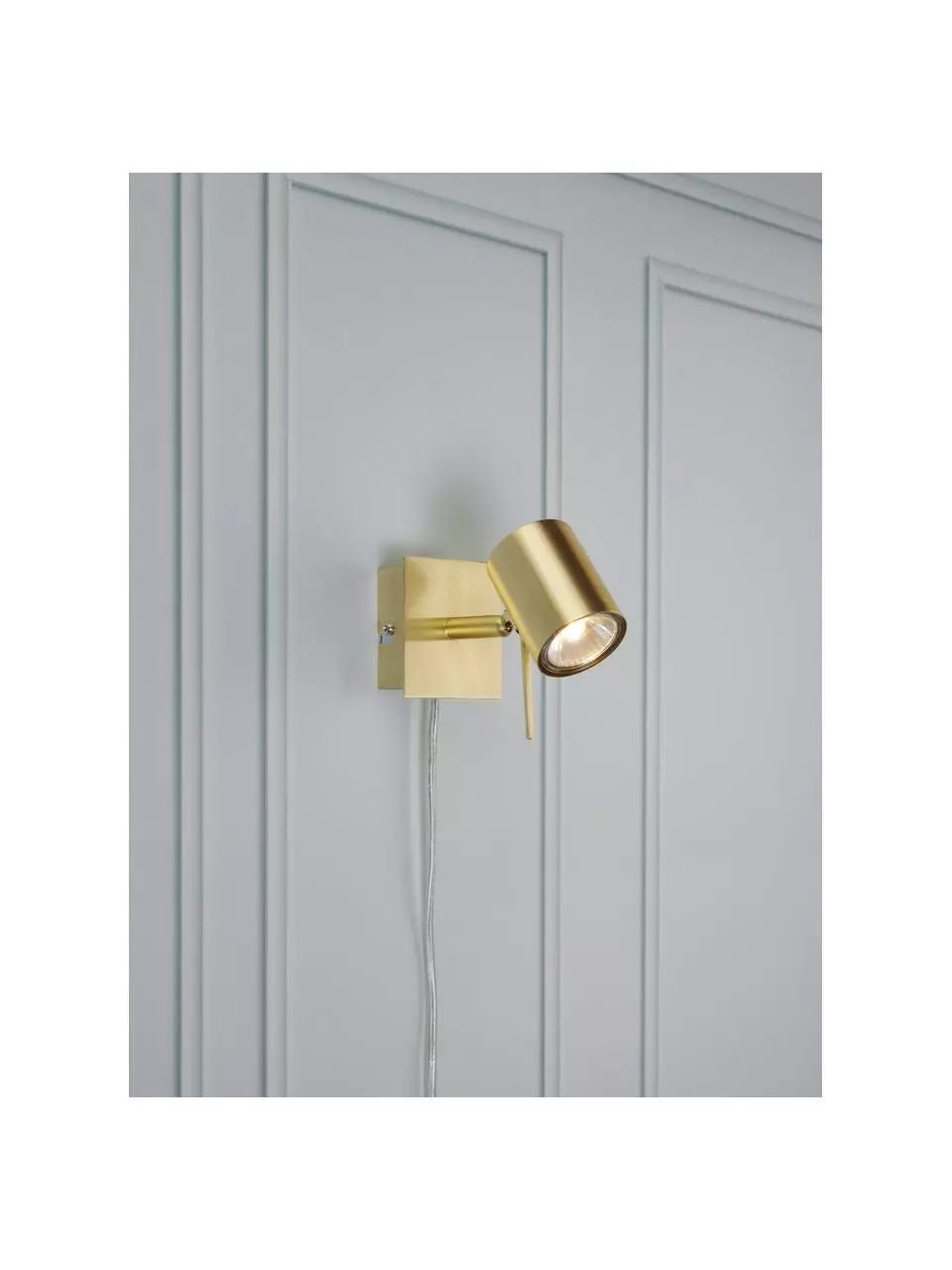 Markslöjd Kleiner Verstellbarer Wandstrahler Hyssna mit Stecker, T 15 x H 9 cm 4 Markslöjd Kleiner Verstellbarer Wandstrahler Hyssna mit Stecker, T 15 x H 9 cm – Bild 2