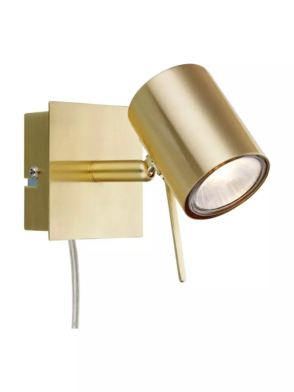 Markslöjd Kleiner Verstellbarer Wandstrahler Hyssna mit Stecker, T 15 x H 9 cm 3 Markslöjd Kleiner Verstellbarer Wandstrahler Hyssna mit Stecker, T 15 x H 9 cm