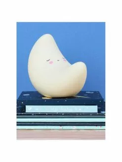 A Little Lovely Company Kleines LED-Leuchtobjekt Moon mit Timer, B 16 x H 13 cm -Leuchten Verkaufsladen Kleines LED Leuchtobjekt Moon mit Timer 5