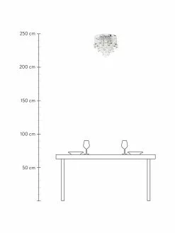 Searchlight Kristall-Deckenleuchte Dorchester, Ø 40 x H 36 cm -Leuchten Verkaufsladen Kristall Deckenleuchte Dorchester 2