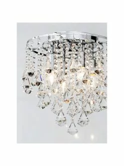 Searchlight Kristall-Deckenleuchte Dorchester, Ø 40 x H 36 cm -Leuchten Verkaufsladen Kristall Deckenleuchte Dorchester 3