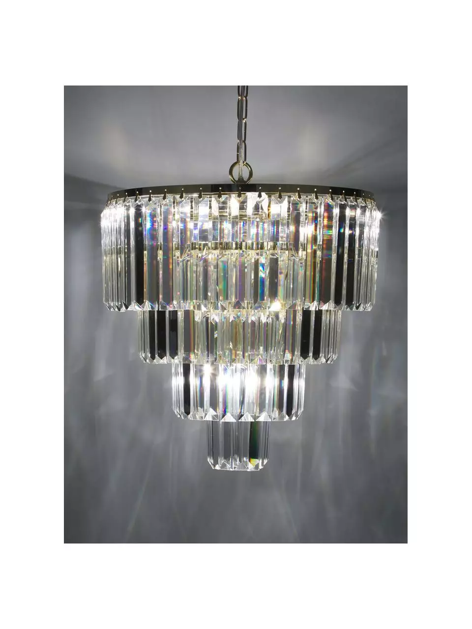 Kronleuchter Gracja in Gold, Ø 39 x H 42 cm 8 Kronleuchter Gracja in Gold, Ø 39 x H 42 cm – Bild 6