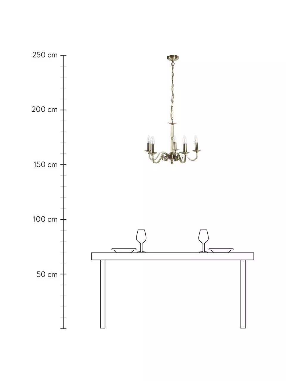 Searchlight Kronleuchter Richmond mit Antik-Finish, Ø 52 x H 56 cmNur noch wenige verfügbar 5 Searchlight Kronleuchter Richmond mit Antik-Finish, Ø 52 x H 56 cmNur noch wenige verfügbar – Bild 3