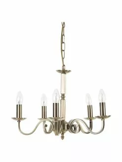 Searchlight Kronleuchter Richmond mit Antik-Finish, Ø 52 x H 56 cmNur noch wenige verfügbar