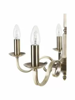 Searchlight Kronleuchter Richmond mit Antik-Finish, Ø 52 x H 56 cmNur noch wenige verfügbar 13 Searchlight Kronleuchter Richmond mit Antik-Finish, Ø 52 x H 56 cmNur noch wenige verfügbar -Leuchten Verkaufsladen Kronleuchter Richmond mit Antik Finish 5