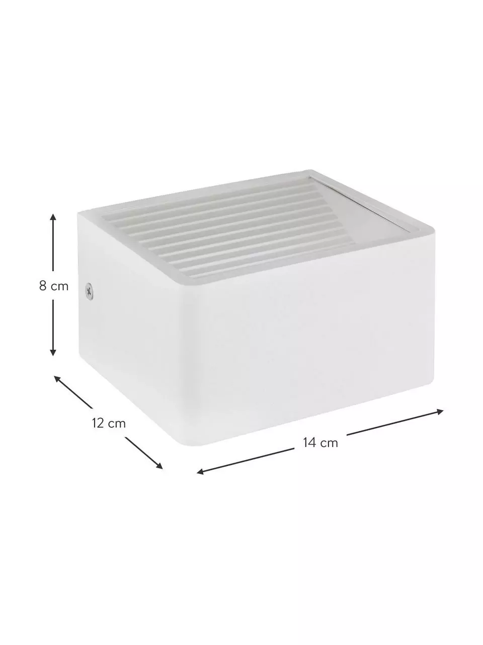 LED-Außenwandleuchte Doninni, B 14 x H 8 cm 5 LED-Außenwandleuchte Doninni, B 14 x H 8 cm – Bild 3