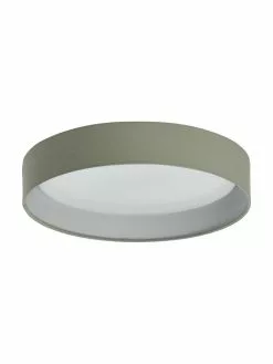 Westwing Collection LED-Deckenleuchte Helen in Olivgrün, Ø 35 x H 7 cm