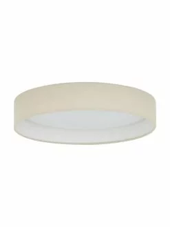 Westwing Collection LED-Deckenleuchte Helen in Taupe, Ø 35 x H 7 cm