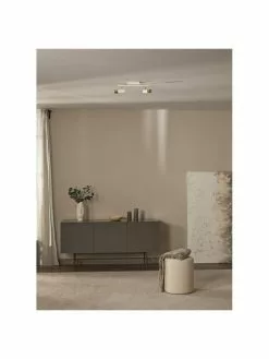 Westwing Collection LED-Deckenstrahler Bobby in Wei&szlig;-Gold, B 47 x H 13 cm -Leuchten Verkaufsladen LED Deckenstrahler Bobby in Weiss Gold 14