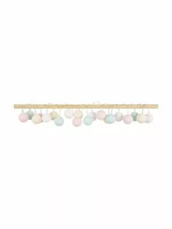 Cotton Ball Lights LED-Lichterkette Colorain, 378 cm, 20 Lampions, L 378 cm